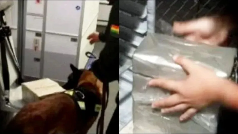 La droga encontrada en paquetes tipo ladrillo, en septiembre pasado. Foto: Red Uno