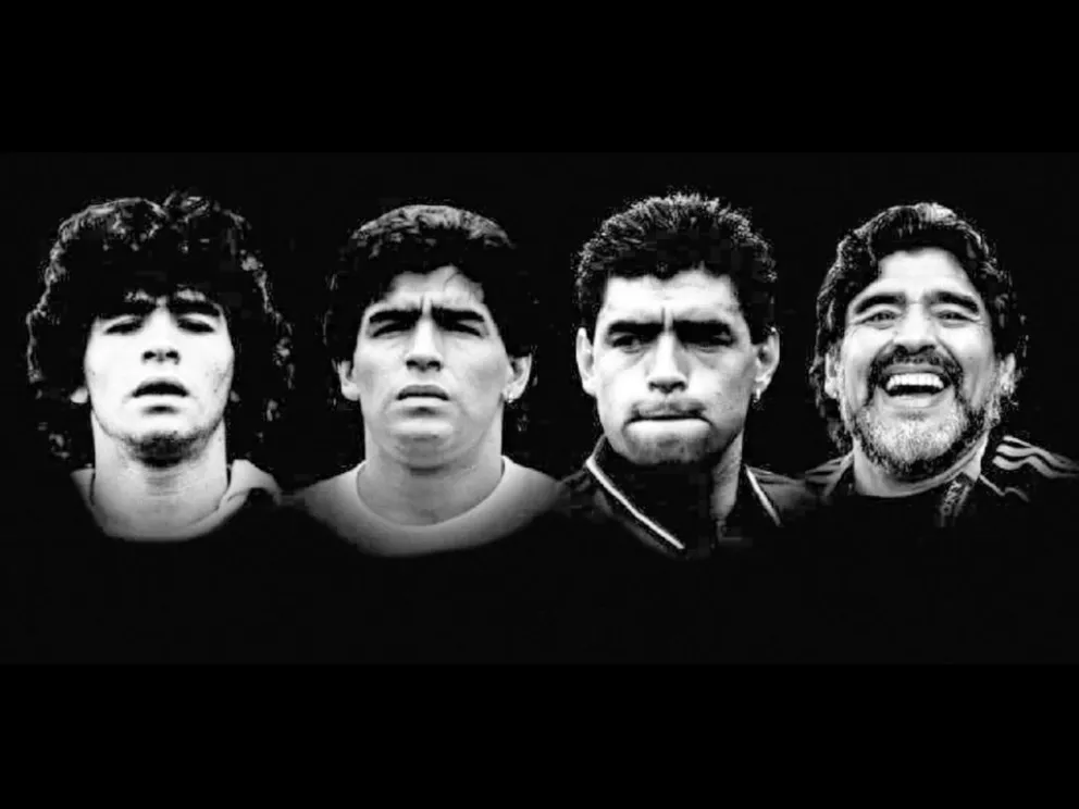 Cuatro momentos de Diego, producidos por TyC Sports. Foto: Archivo Digital.