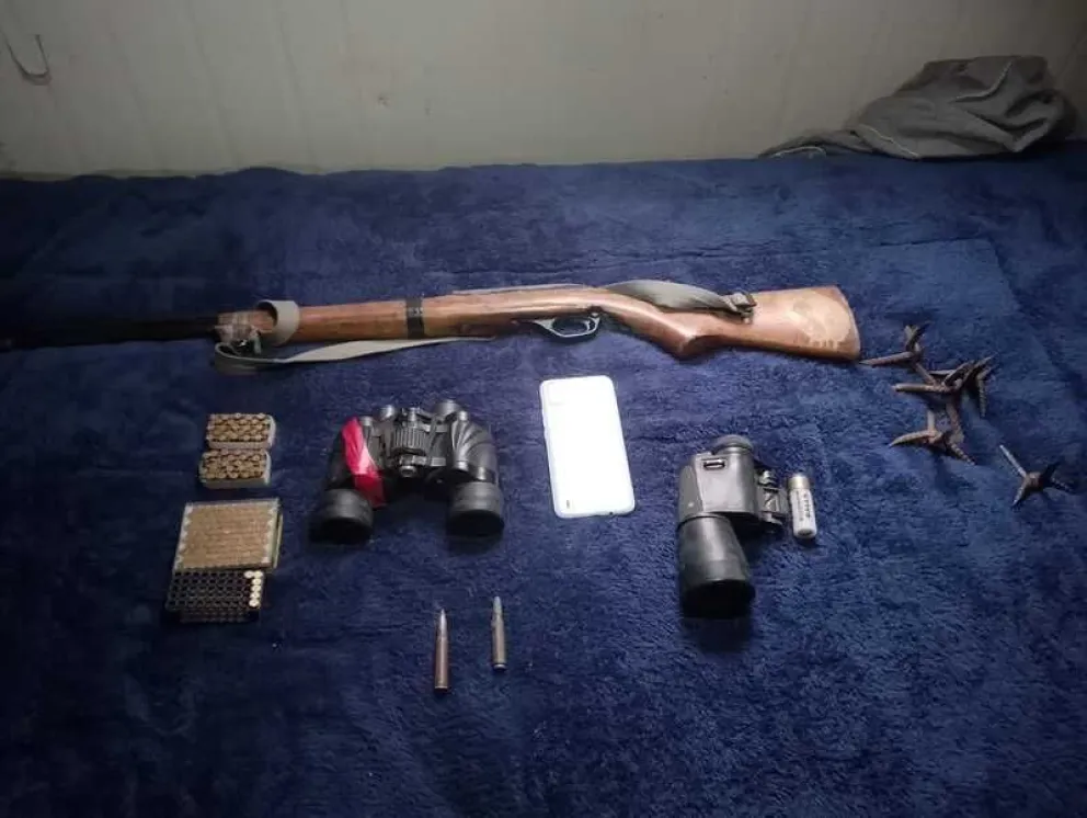 Lo que incautaron los efectivos. Foto: ABI 