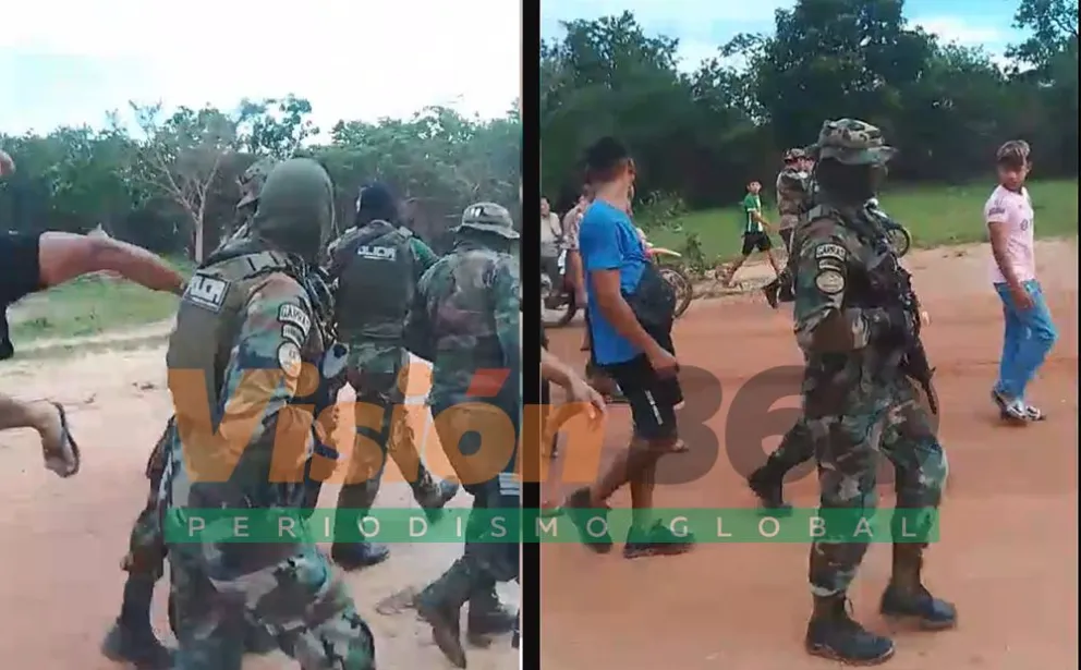 Pobladores del municipio de Exaltación son señalados por atacar a efectivos de Umopar y proteger a narcos. Foto: Captura de Video