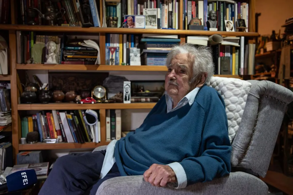 El expresidente de Uruguay, José Mujica, durante una entrevista con Efe en Montevideo. Foto: EFE