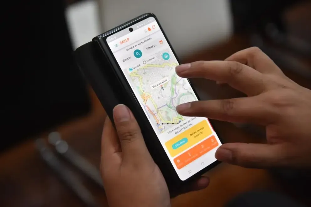 La aplicación en funcionamiento. FOTO: AMUN
