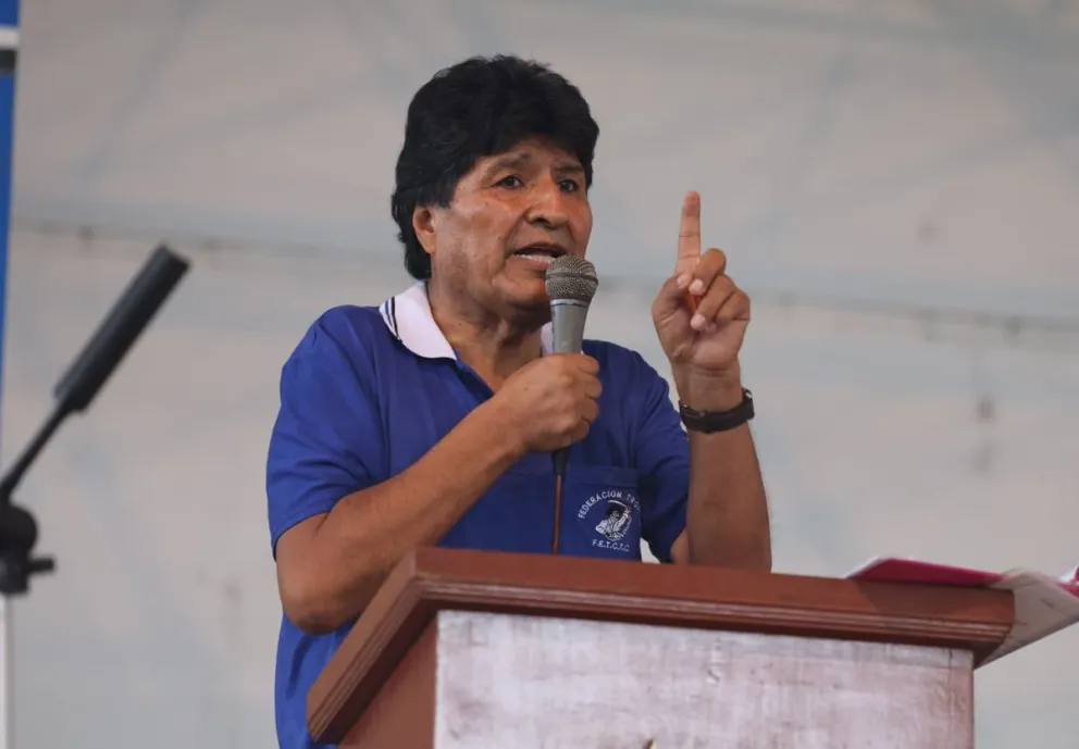 Evo Morales, en una anterior actividad. Foto: Facebook de exmandatario