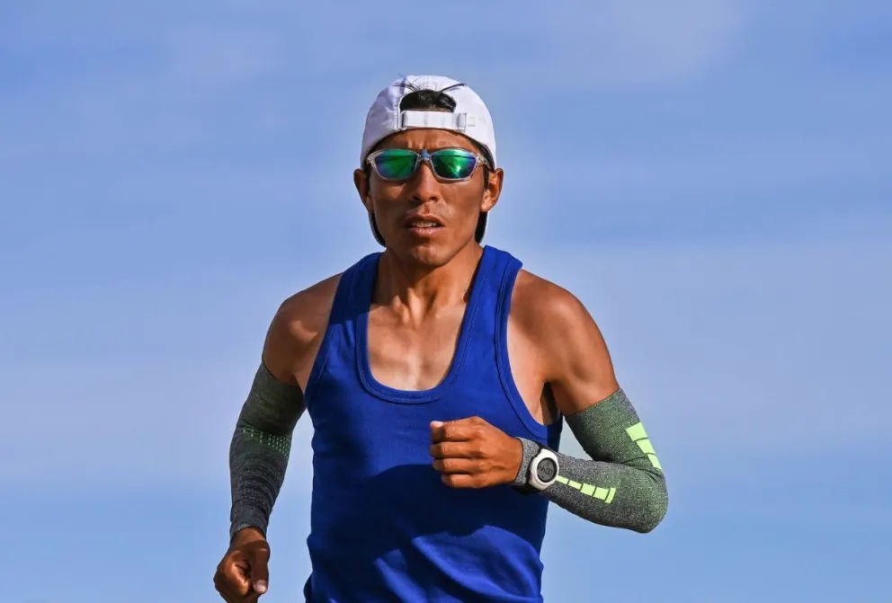 Garibay durante un entrenamiento pasado. Foto: Héctor Garibay.