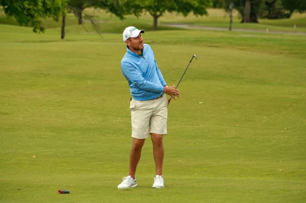 El golfista nacional durante el certamen que finalizó el sábado en Buenos Aires. Foto: Copa Los Andes.