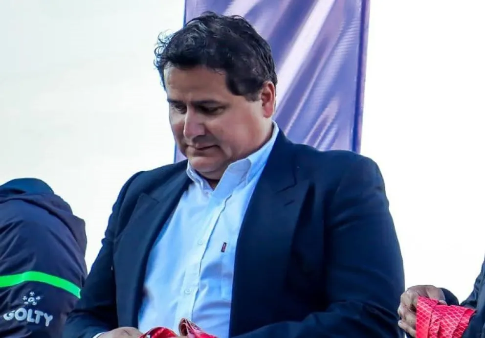Klaus von Lanwust de la Dirección de Competiciones de la Federación Boliviana de Fútbol. Foto: FBF
