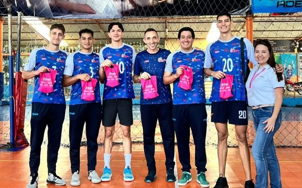 Algunos jugadores del campeón defensor de la Liga Superior. Foto: Club Olympic.