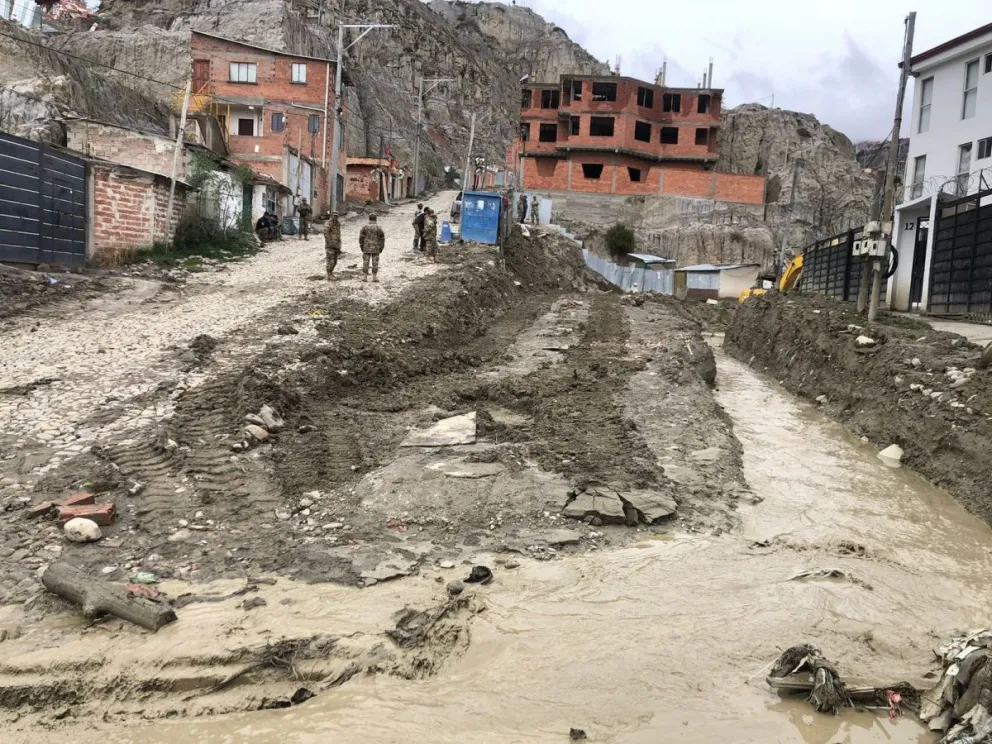 Zona afectada de Bajo Llojeta. Foto: AMUN 