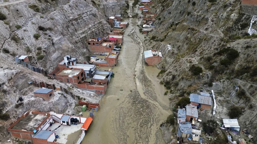 La zona afectada por la mazamorra. Foto: APG 