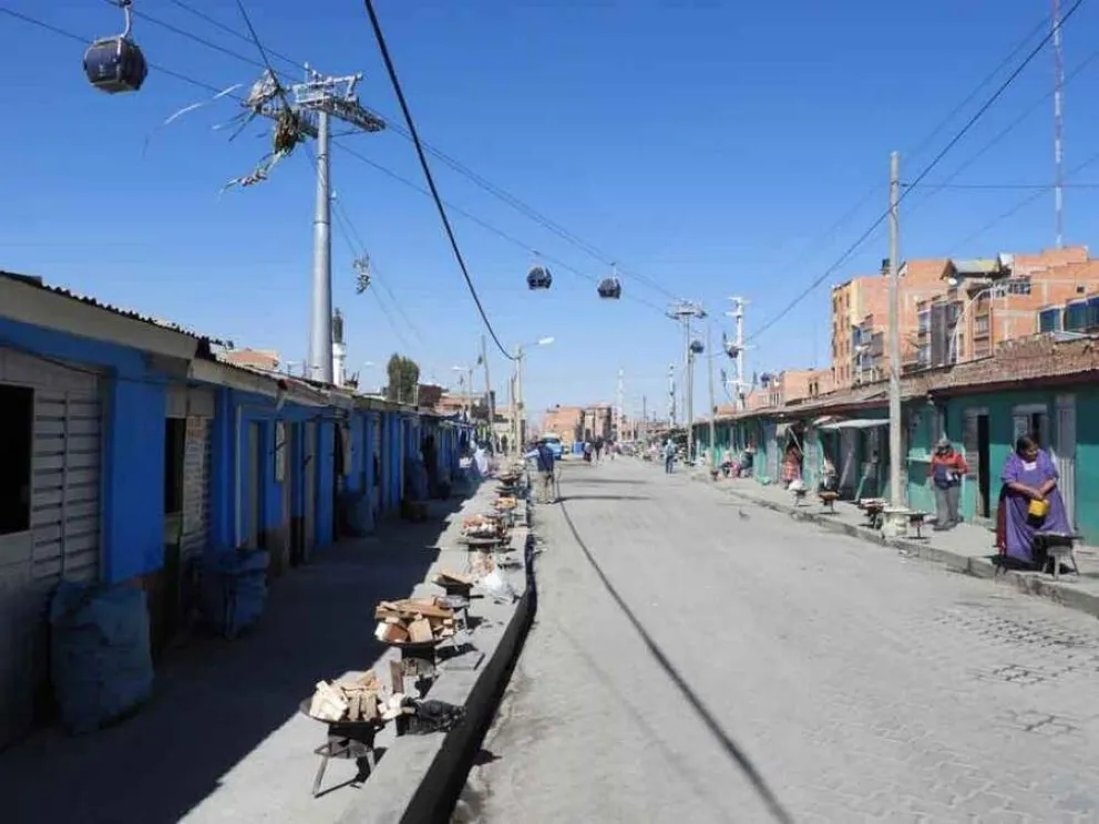 Las casetas de los amautas de El Alto. Foto: ABI 