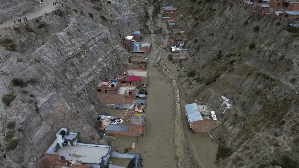 La zona afectada, en Bajo Llojeta. Foto: APG 