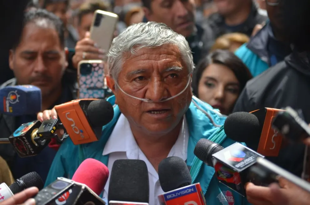 Arias, antes de entrar al Ministerio Público. Foto: AMUN