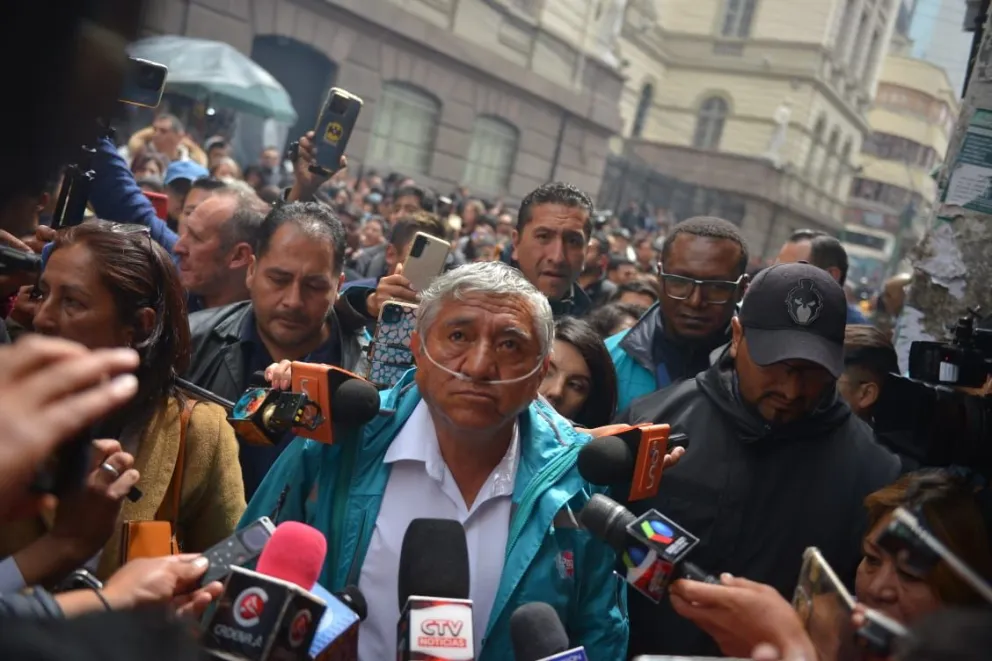 Arias, la mañana de este miércoles en la Fiscalía. Foto: AMUN