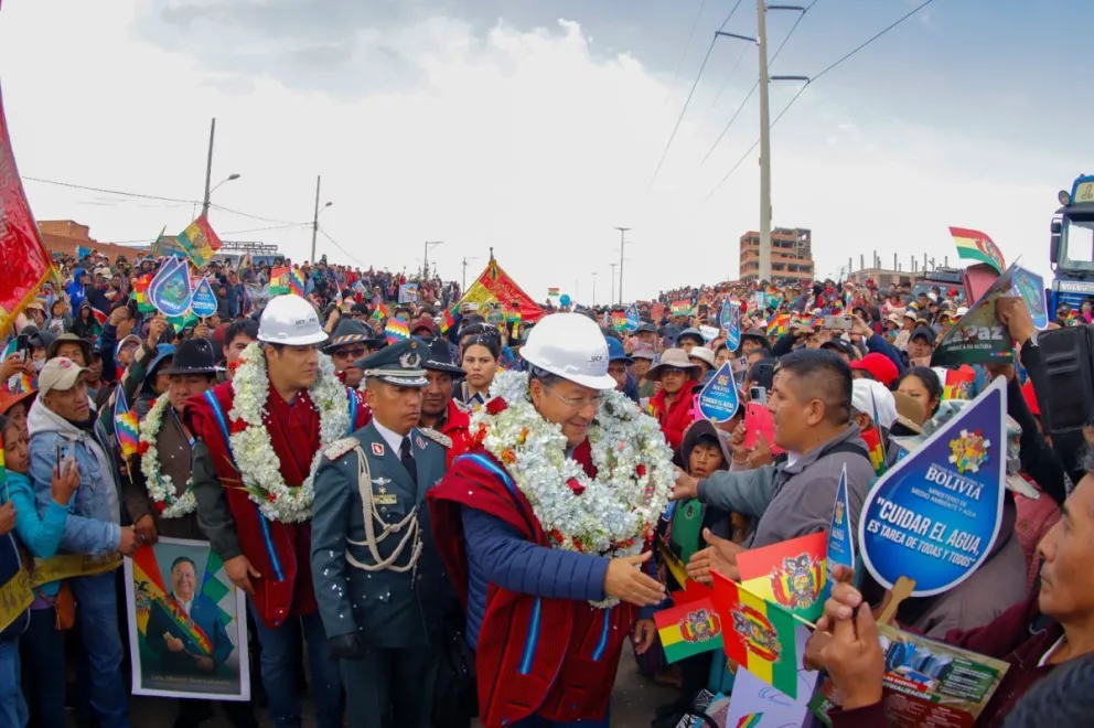 El mandatario realizó tal declaración durante una visita a la ciudad de El Alto, el miércoles. Foto: Lucho Arce (facebook)