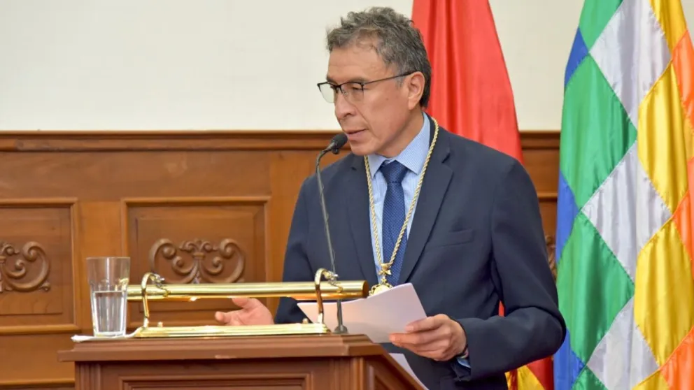 El presidente del Tribunal Supremo de Justicia (TSJ), Marco Jaimes. Foto: AJN