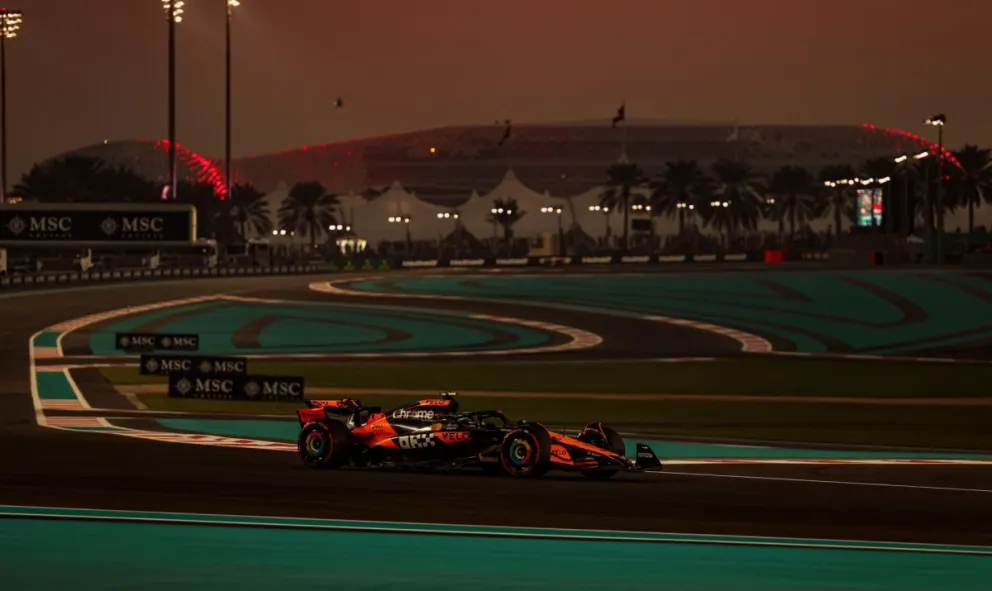 El británico Lando Norris (McLaren), durante los entrenamientos. Foto: EFE.