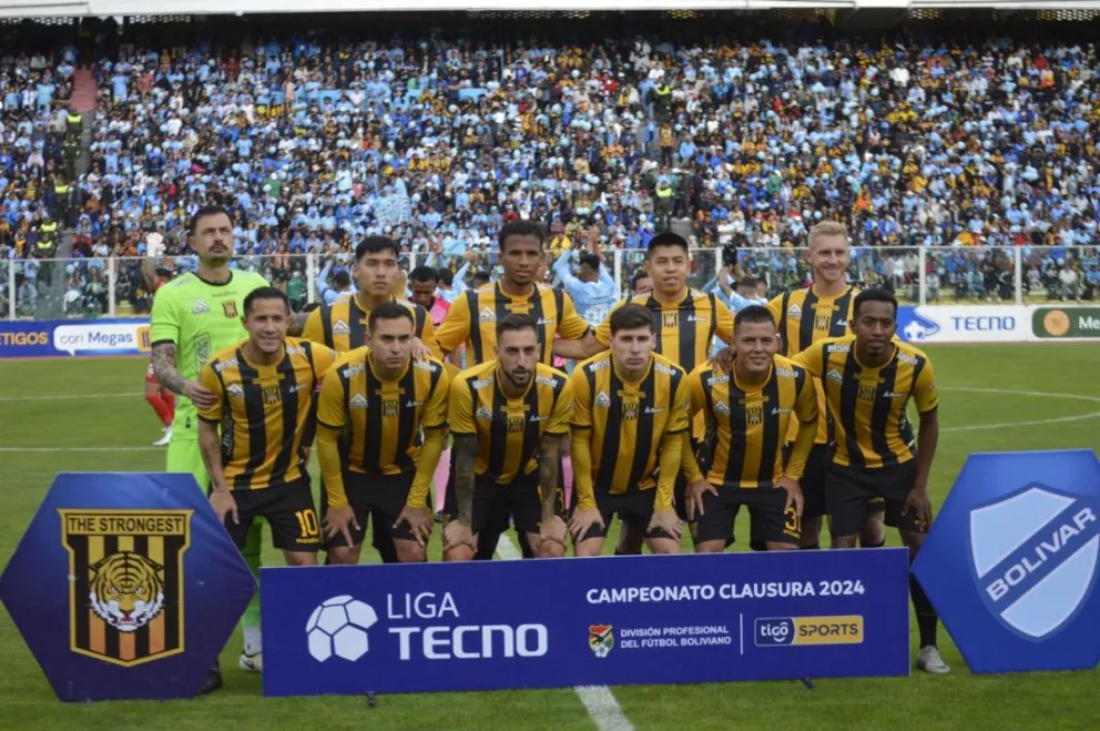 El Tigre con Arrascaita y Bustos, los únicos paceños del Superclásico 299. Foto: Alejandro Apaza
