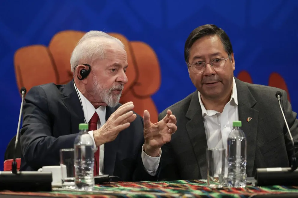 Luiz Inácio Lula da Silva y el presidente Luis Arce, en una foto de archivo. Foto: EFE