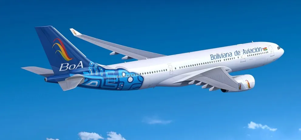 Una aeronave de Boliviana de Aviación (BoA). Foto: ABI
