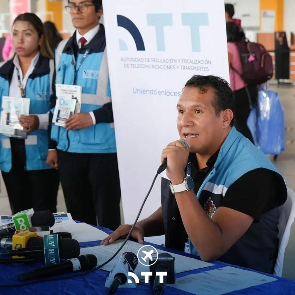El director ejecutivo de la Autoridad de Fiscalización y Regulación de Telecomunicaciones y Transporte (ATT), Néstor Ríos. Foto: ATT