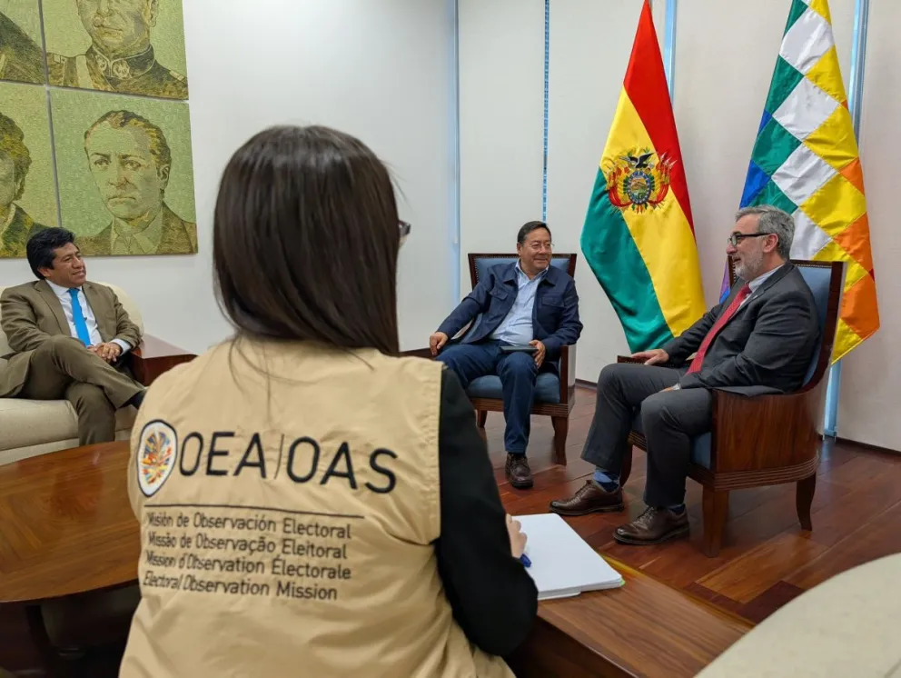 La MOE llegó a Bolivia el lunes y redactará un informe preliminar tras concluir el proceso eleccionario, este domingo. Foto: OEA