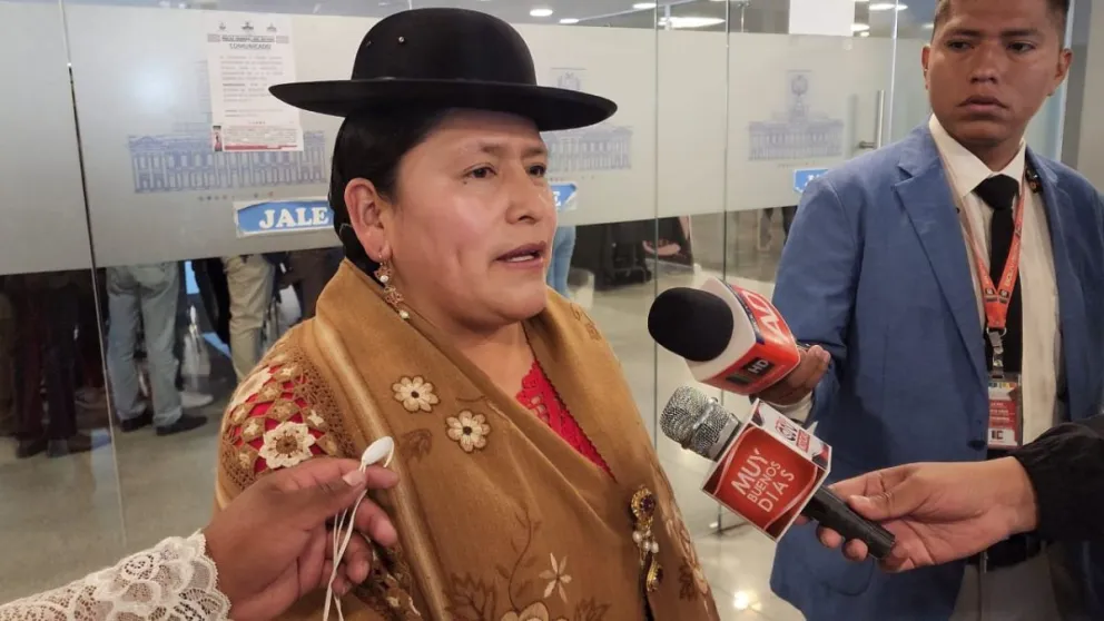 Virginia Velasco, senadora del ala "arcista" del Movimiento Al Socialismo (MAS). Foto: PVV
