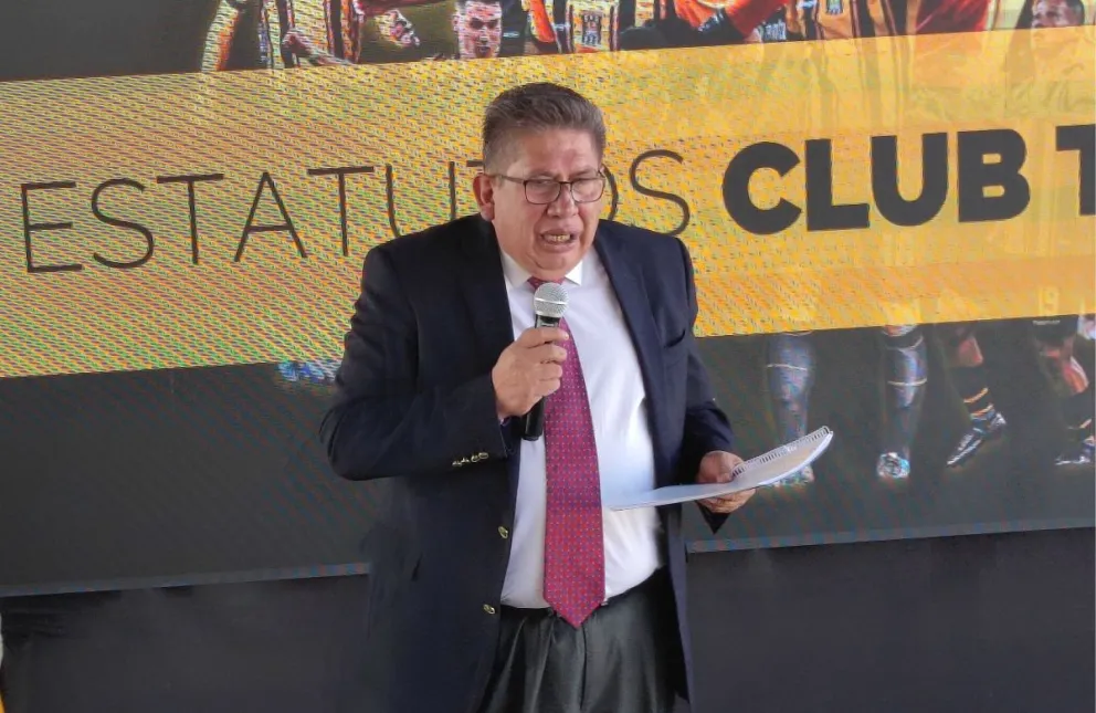 Ronald Crespo, presidente del club The Strongest. Foto: Archivo Sports 360.