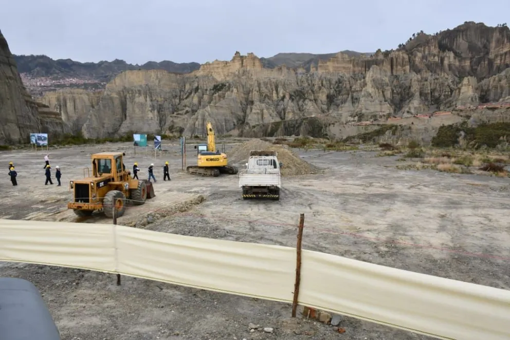 Uno de los sectores donde se construirán las canchas en Achumani. Foto: APG.