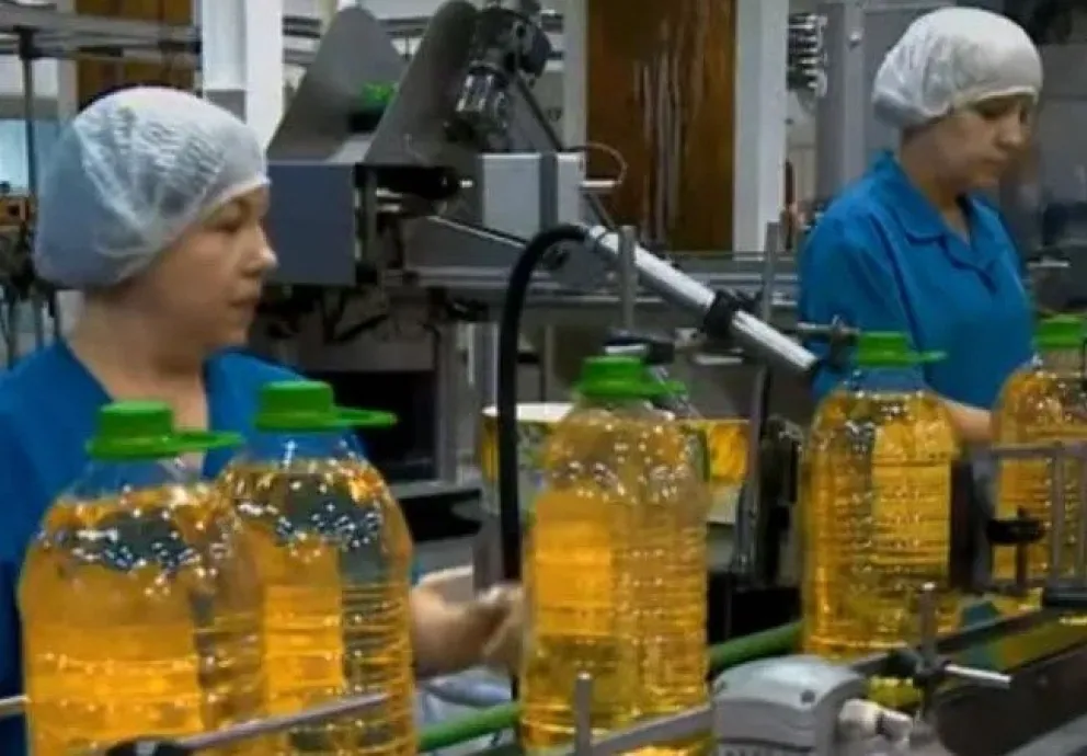 Trabajadoras en plena faena en una industria aceitera. Foto: RRSS (referencial)