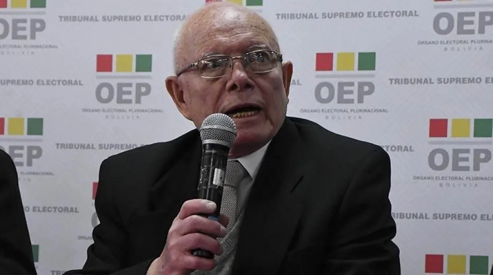 El presidente del Tribunal Supremo Electoral (TSE), Óscar Hassenteufel. Foto: APG