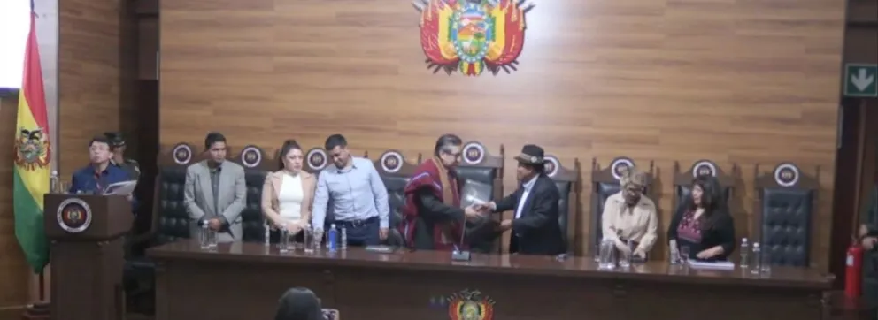 Los magistrados del TCP en un acto público realizado ayer. Foto: Captura de video