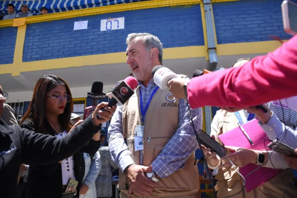 Edison Lanza, jefe de la Misión de Observadores de la OEA. Foto: APG