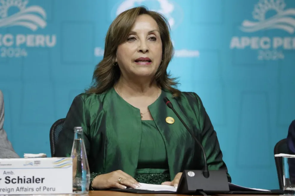 Fotografía de archivo de la presidenta de Perú, Dina Boluarte. Foto: EFE