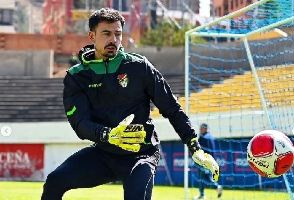 Guillermo Viscarra en un entrenamiento del seleccionado nacional. Foto: GV