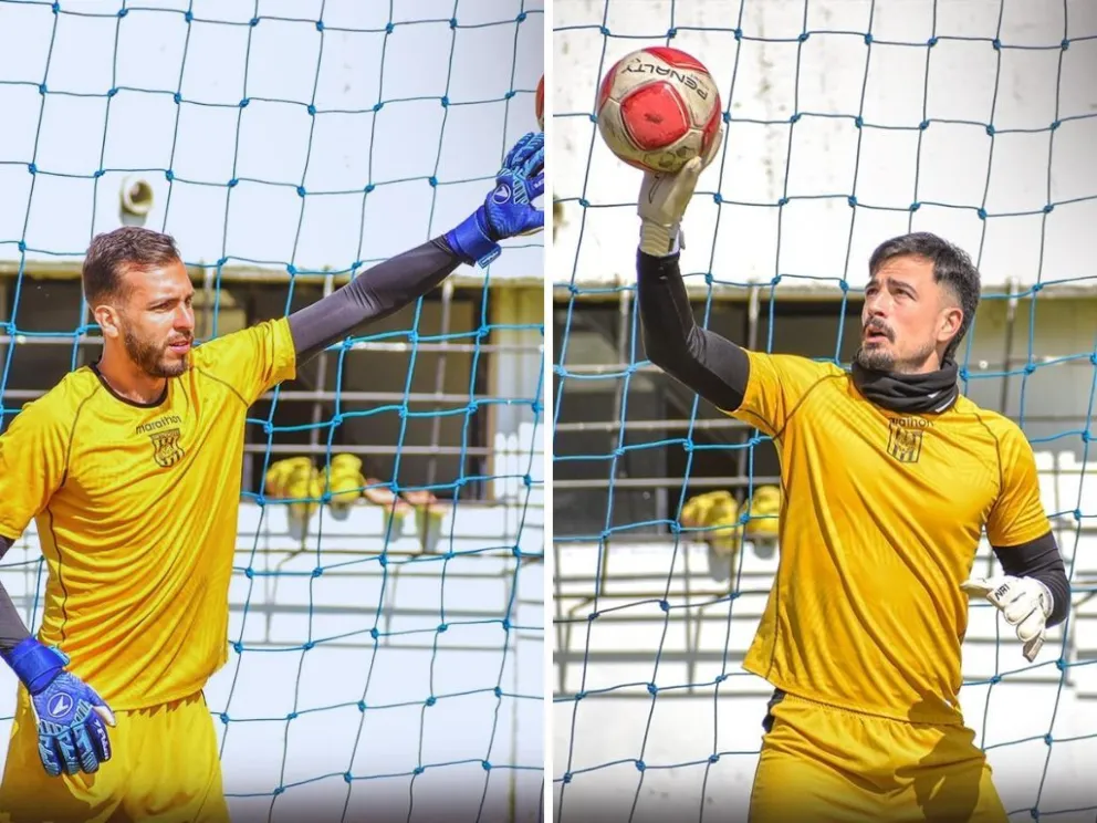 Rodrigo banegas (izq.) y Guillermo Viscarra. Uno vuelve al Tigre y el otro se va. Fotos: club The Strongest