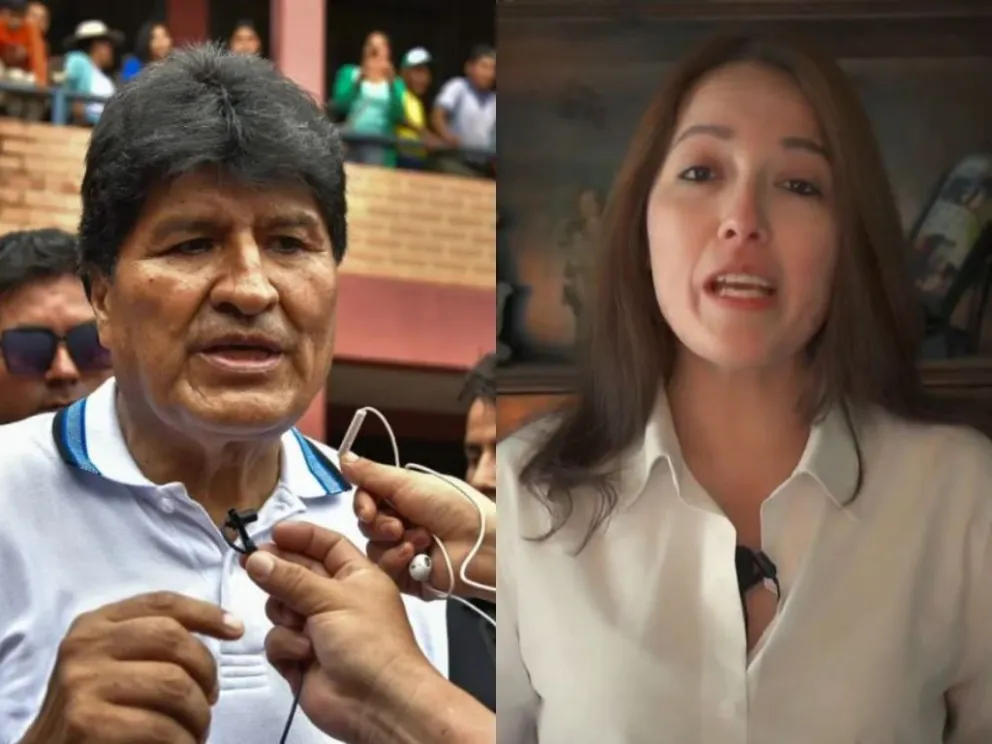 El expresidente y la diputada Luciana Campero: Foto: APG y captura de video