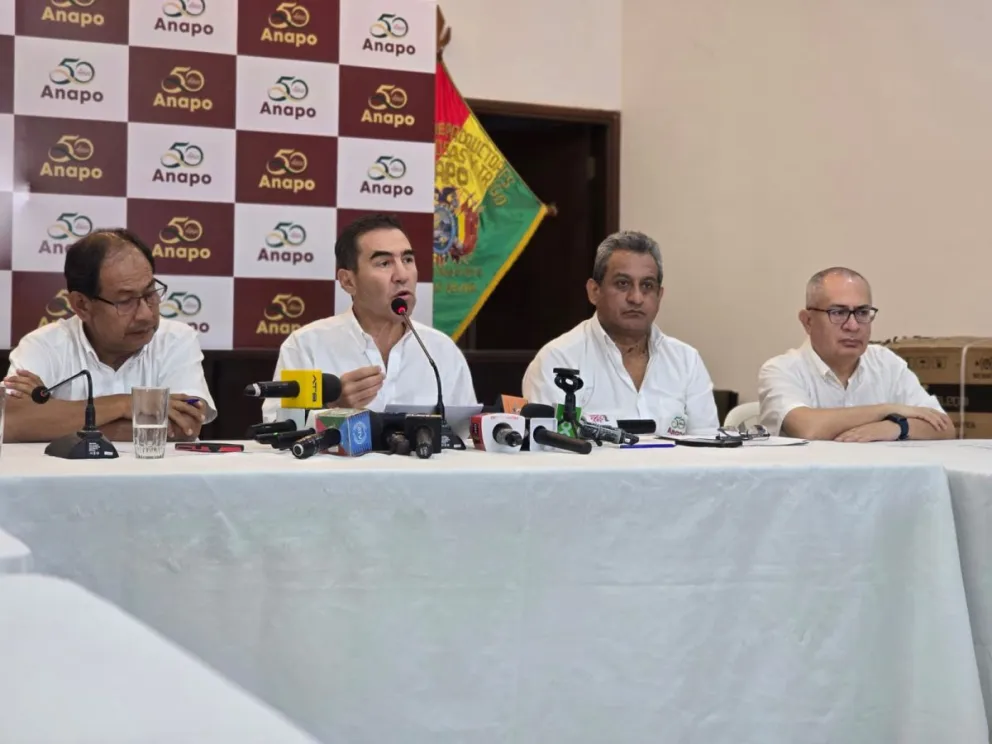 Los representantes de Anapo en conferencia de prensa. Foto: Anapo