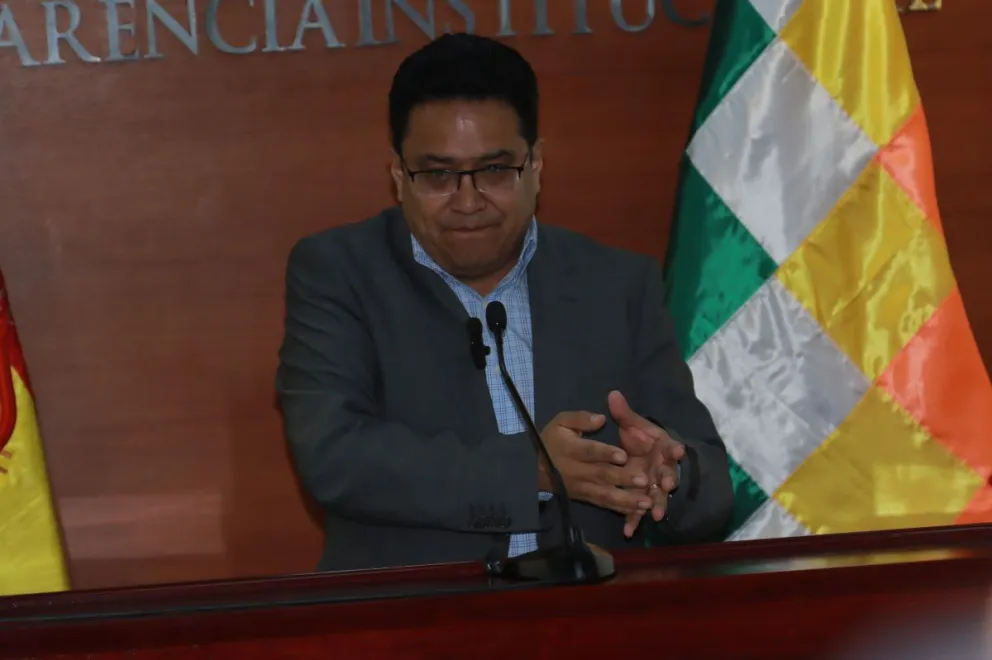  El ministro de Justicia y Transparencia César Siles en una imagen de archivo. Foto: APG