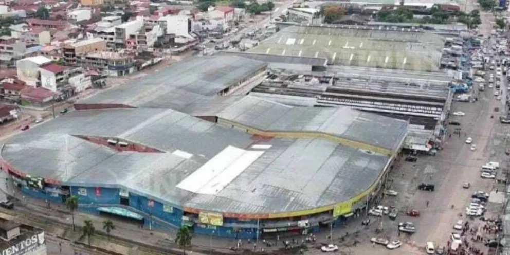 Una vista del mercado Mutualista, en la ciudad de Santa Cruz. Foto: Unitel