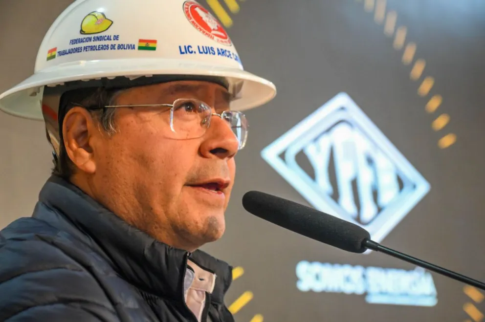 Arce durante su discurso, este jueves. Foto: RRSS del mandatario