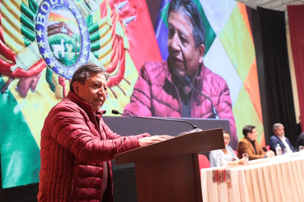 El vicepresidente Choquehuanca en el acto. Foto: Vicepresidencia 