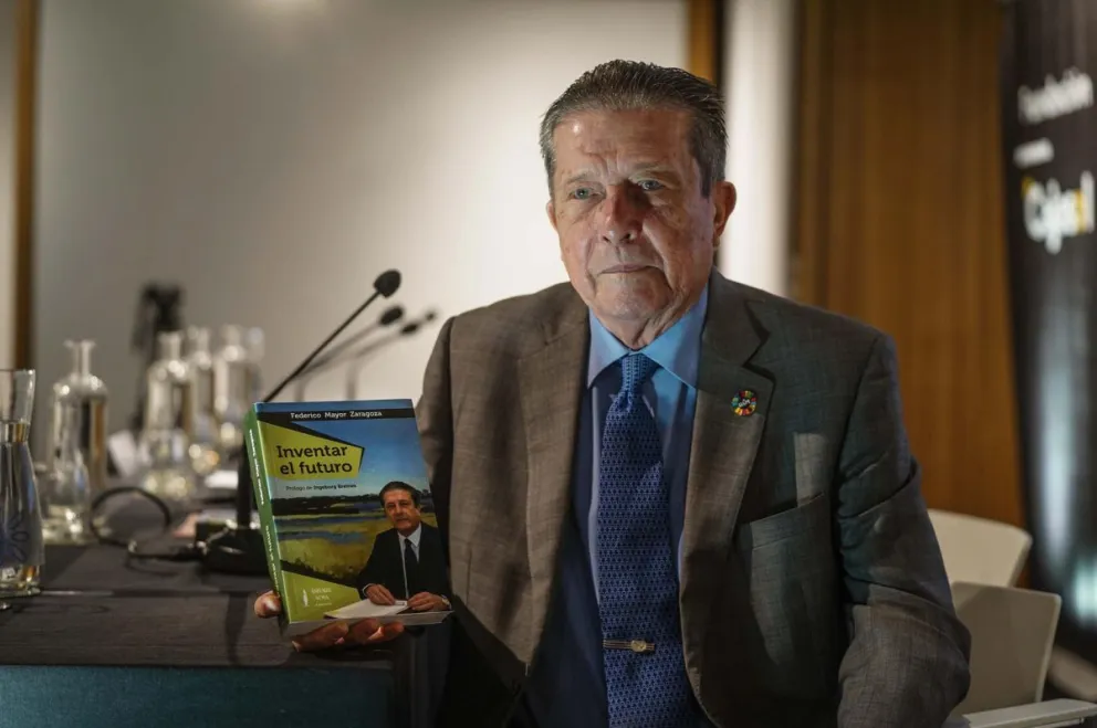Imagen de archivo del que fuera ministro y director general de la Unesco, Federico Mayor Zaragoza. Foto: EFE