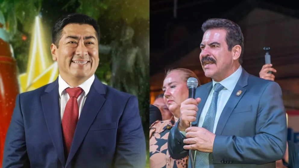 El concejal de UCS, Israel Alcocer y el alcalde de Cochabamba, Manfred Reyes Villa. Foto: Composición