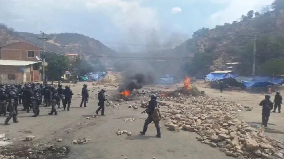 Bloqueo "evista" en Parotani. Foto: Red Uno