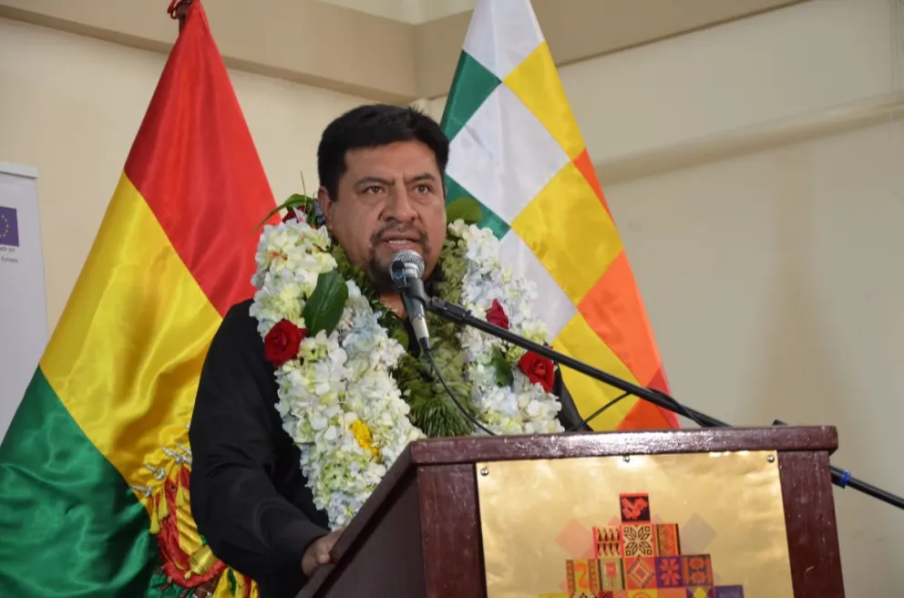 El ministro de Desarrollo Rural y Tierras, Yamil Flores Foto: MDRyT