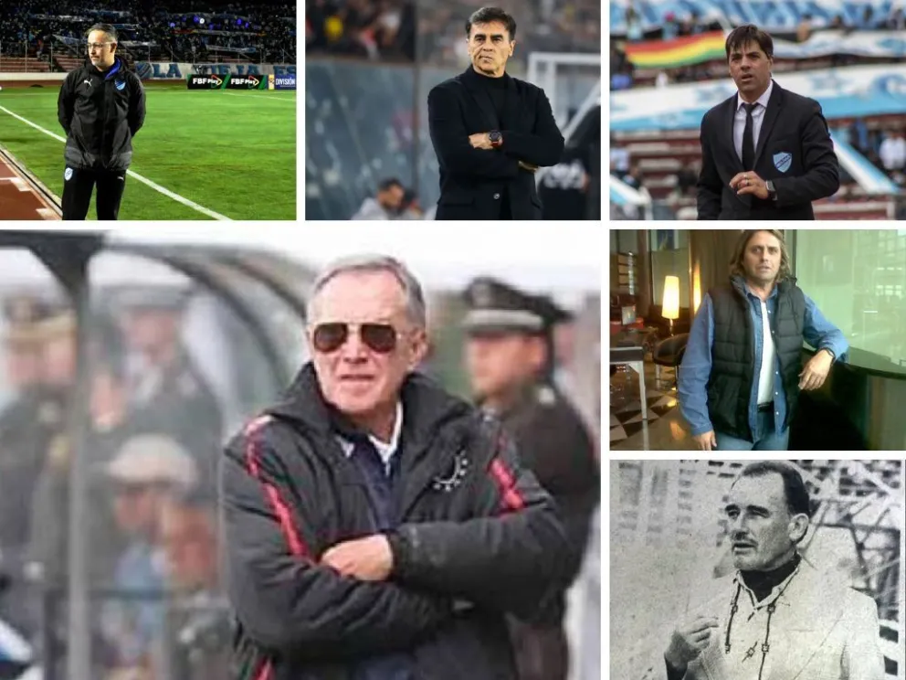 Arriba: Robatto, Quinteros y Vigevani. Al medio está Habegger y en el costado derecho Hoyos y Fernández. Fotos: APG y CJM