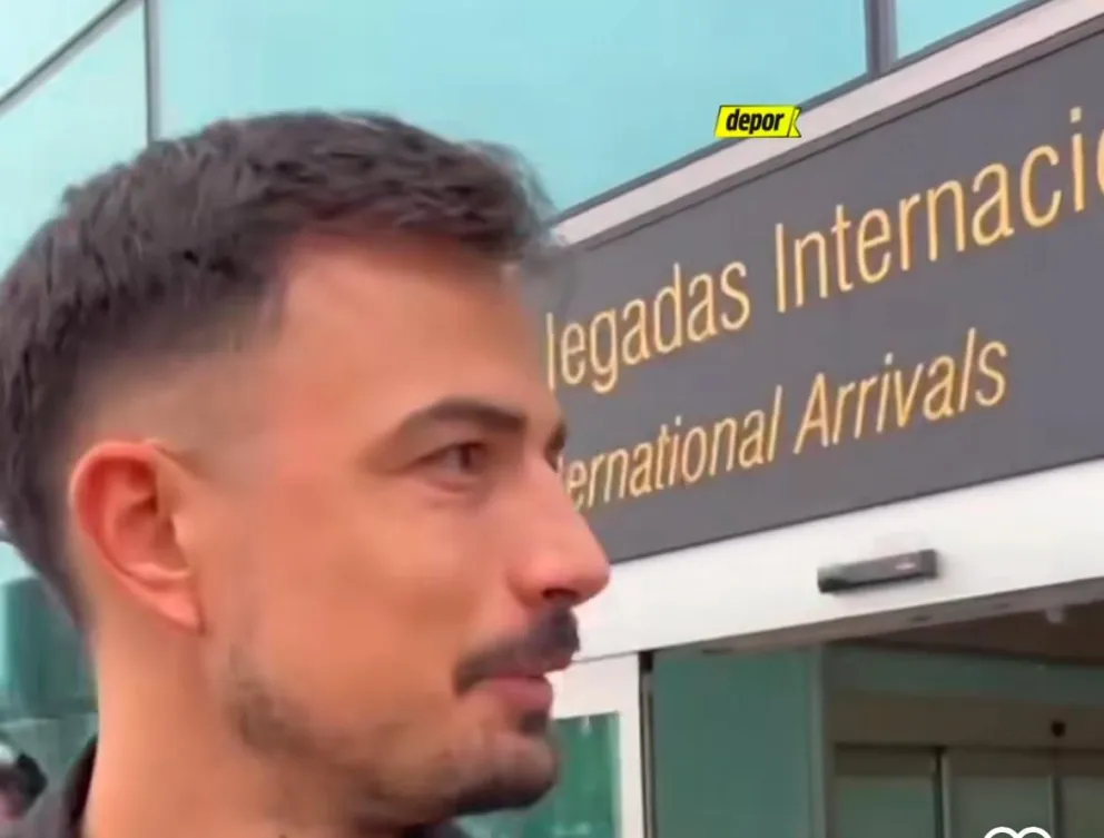 Guillermo Viscarra, nuevo arquero de Alianza Lima, aterrizó este domingo en la capital peruana. Captura de pantalla.