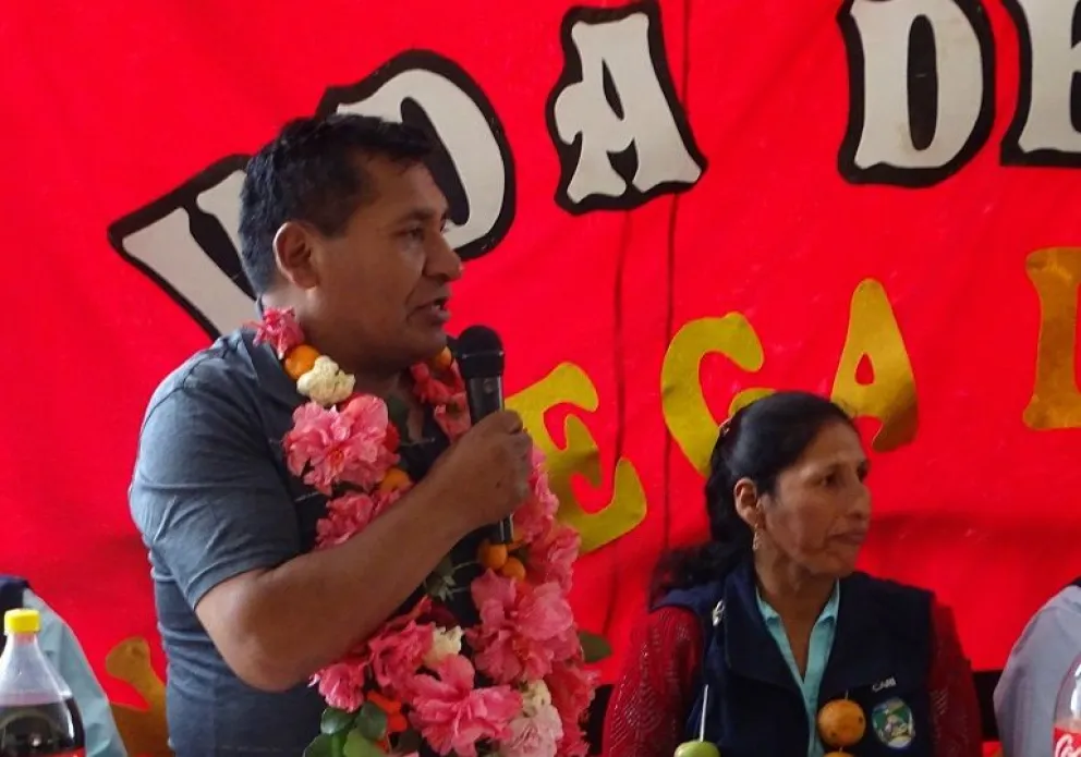 El alcalde de Irupana, Bernardo Mamani, sindicado por la malversación de impuestos. Foto: GAMI