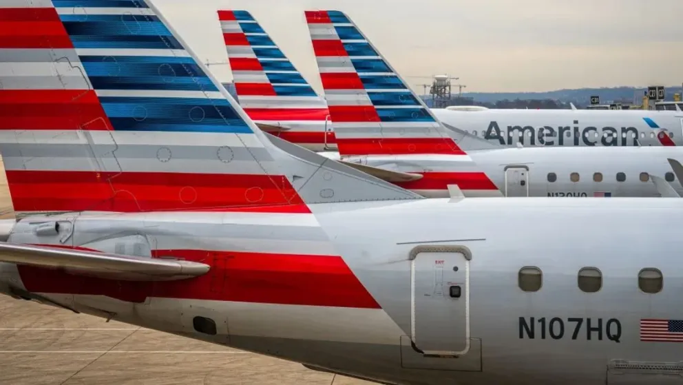 Aviones de American Airlines en un aeropuerto de EEUU. Foto: CNN