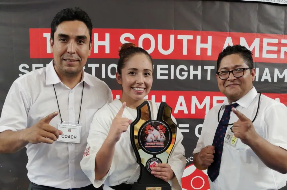 Katherine y sus hermanos Eivind (izq.) y Eddy. Foto: Katherine Beltrán.